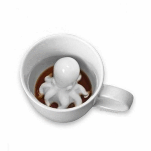 TAZA CON DISEÑO DE PULPO 3D MT7160
