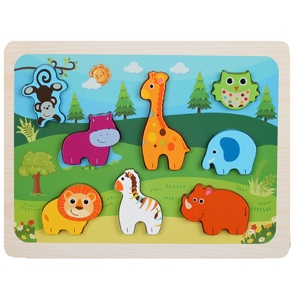 MT08818 ROMPECABEZAS CON ENCASTRE ANIMALES