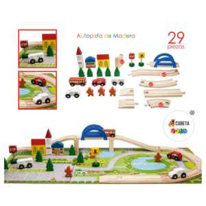 MT06516 AUTOPISTA DE MADERA - MINI CIUDAD