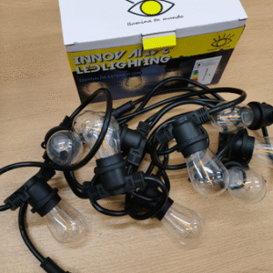 GUIRNALDA 5 METROS CON 10 FOCOS LED TRANSPARENTE 2007505088838