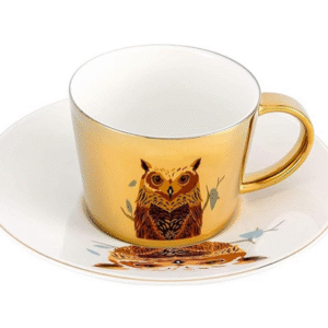 MT09098 JUEGO TAZA CERAMICA REFLEJANTE BUHO