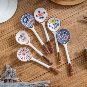 MT09252 CUCHARA CERAMICA ORIENTAL X 5