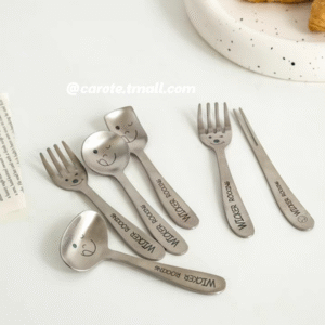 MT09432 TENEDOR ACERO CON CARITAS X 6
