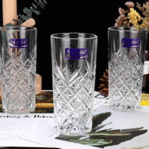 MT09612 VASO DE VIDRIO TRAGO LARGO X6PC