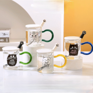 MT09556 TAZA VIDIO GATO MANGO COLORES