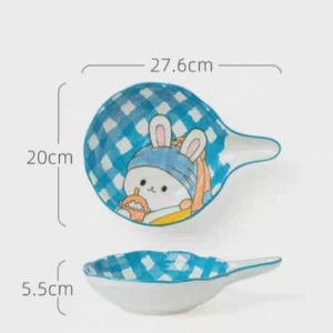 MT09672 BOWL CERAMICA 11 CON MANGO CONEJO"