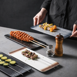MT09693 PLATO SUSHI CERAMICA 10 AZUL"