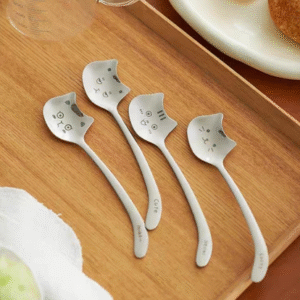 MT09995 CUCHARA X 4 CARITA DE GATO X4