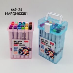 MARCADORES DOBLE PUNTA 24COLORES 669-24-60