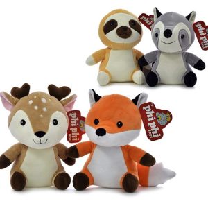 PEREZOSO ZORRO VENADO Y MAPACHE 20CM