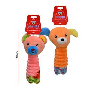 SONAJEROS ANIMALITOS CON MORDILLO 18 CM