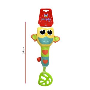 SONAJERO CON MORDILLO BUHO 25CM