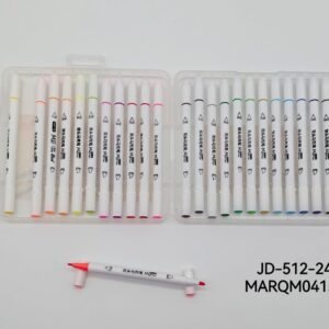 MARCADORES DOBLE PUNTA 24COLORES JD-512-24-72