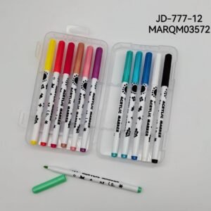 MARCADORES ACRILICO 12COLORES JD-777-12-144