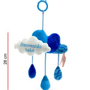 NUBE BIENVENIDO CON CASCABEL 22CM