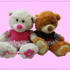 Oso con ropa 40cm sentado