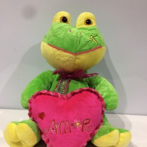 Rana con corazón 30cm