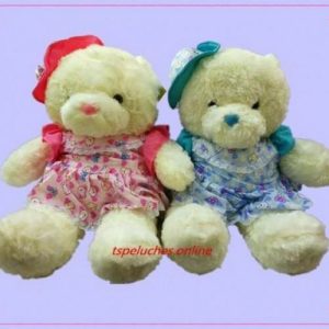 Oso con vestido 40cm sentado