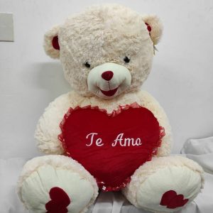 Oso con corazón 80cm