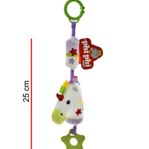 SONAJERO UNICORNIO CON SONIDO CASCABEL 25CM