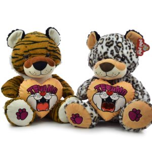 TIGRE Y LEOPARDO CON CORAZON 40CM