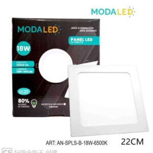 PANEL LED 18W CUADRADO FRIO AN-SPLS-B-18W-6500k-30