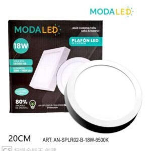 18W PLAFON LED REDONDO FRIO AN-SPLR02-B-18W-6500k-