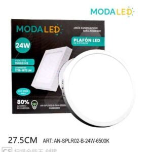 24W PLAFON LED REDONDO FRIO AN-SPLR02-B-24W-6500k-