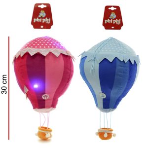 GLOBO AEROSTATICO CON LUZ Y SONIDO 30CM