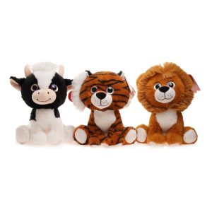 ANIMALES SENTADOS OJOS BRILLOSOS 25CM