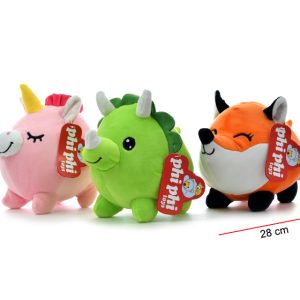 UNICORNIO ZORRO Y DINOSAURIO 14CM