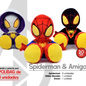 SURTIDO SPIDERMAN Y FRIENDS 20CM