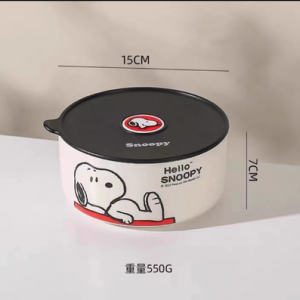 MT09850 BOWL CERAMICA CON TAPA GRANDE PERRO