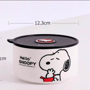 MT09849 BOWL CERAMICA CON TAPA MEDIANO PERRO