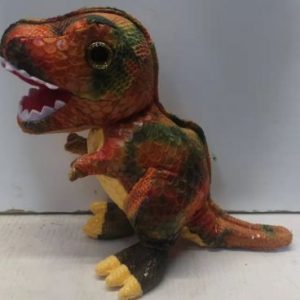 dinosaurio rex naranja 20 cm