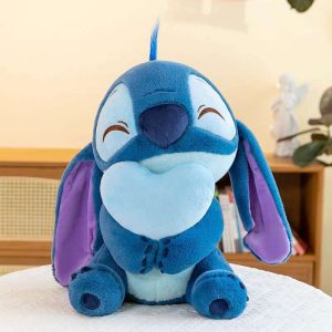 STICH CON CORAZON AZUL 50CM