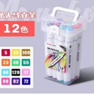 MARCADOR TRIANGULO C BALDE X12 DOBLE PUNTA 0066(ZX-602-12)