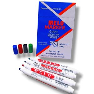 FIBRON MELO MARKER PUNTA GRUESA X12U NO.G-12T