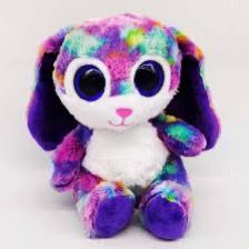TY CONEJO MULTICOLOR 15CM