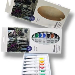 PINTURA ACUARELA 6ml X12pc 6460 [W1206]