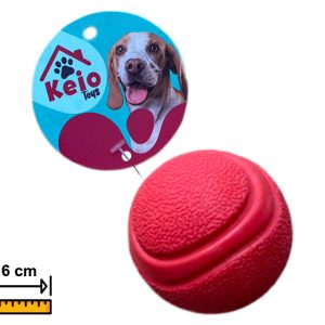 PELOTA DE GOMA RESISTENTE PARA MORDER 6CM