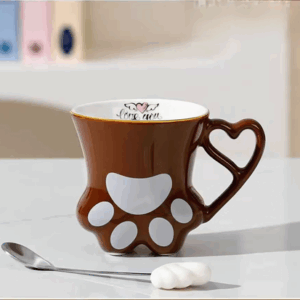 TAZA CERAMICA FORMA GARRA DE GATO 2025080805510