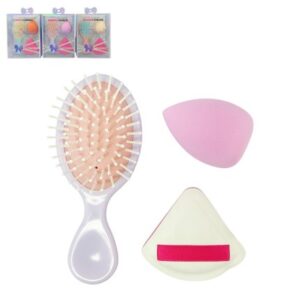 NUDEKYLIE COSMETIC SET PEINE+ESPONJA 3PCS C-1021