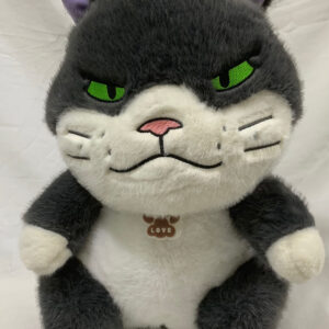 Gato con ojo verde 2 colores 35cm