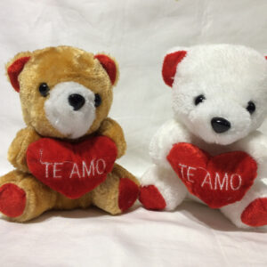 Oso con corazón te amo 2 colores