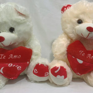 Oso con corazón love te amo 2 colores 30cm