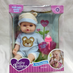 Bebé con mamadera En caja varios modelos 20cm sentado (72)