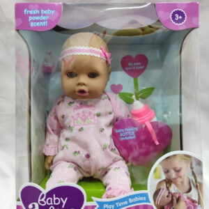 Bebé con mamadera En caja varios modelos 20cm sentado (72)