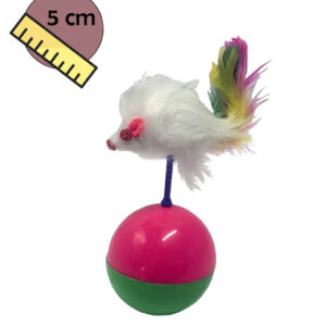 PELOTA PUCHING BALL PARA GATO 5CM