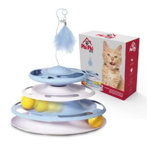 TORRE INTERACTIVA PARA GATOS CON PLATO GIRATORIO